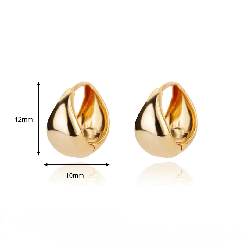 Mini Luxe Hoop Earrings – 18K Gold Plated Stainless Steel Earrings