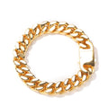 Titan Gold Cuban Link Bracelet – 18K Gold PVD Plated Stainless Steel- 7 inch