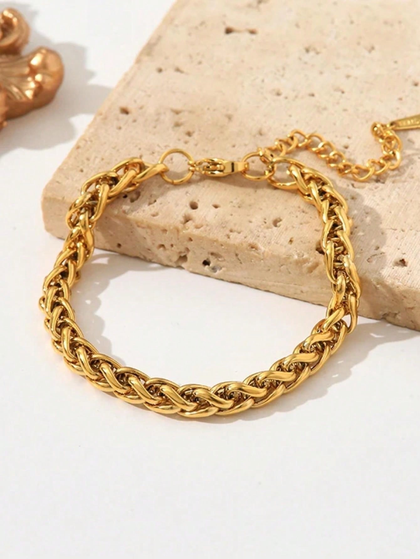 Golden Royale Chain Set – 18K Gold Plated Stainless Steel