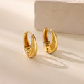 Aurora Luxe Hoop Earrings – 18K Gold Plated Stainless Steel