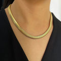 Luna Luxe Snake Chain Necklace – 18K Gold Plated Stainless Steel