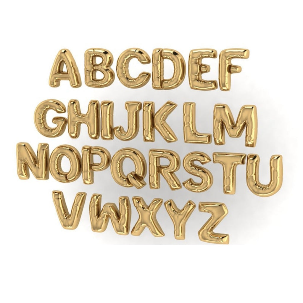 Personalized Initial Letter Necklace – 18K Gold PVD Plated 316L Stainless Steel